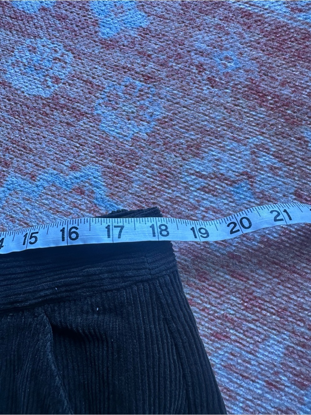 Poetry cotton cord wide leg trousers style UG24 size US 12 boho eco friendly - Picture 6 of 10